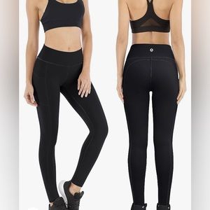 NWT High Waisted Thermal Lined Yoga Pants. IUGA. Size medium. Black